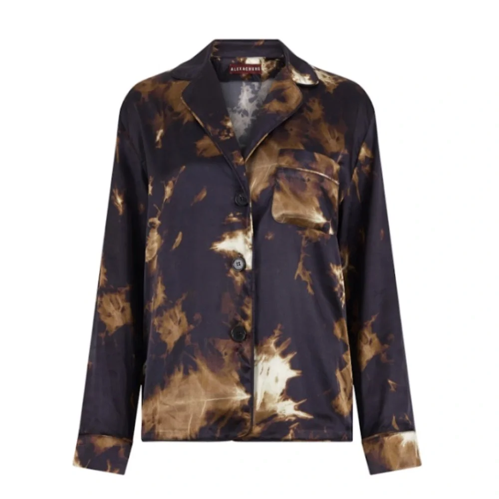 🔥 Who by fire 🔥 ALEXA CHUNG satin pajama suit! Sz M 6/8 US- 10 UK - Picture 2 of 6